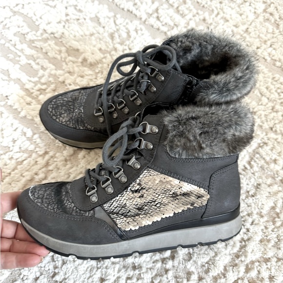 Ara Luftpolster women’s ankle boots Relax insole gray size 5.5 - Picture 1 of 9